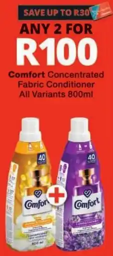 Checkers Comfort Concentrated Fabric Conditioner offer