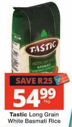 Checkers Tastic Long Grain White Basmati Rice offer