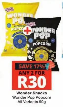 Checkers Wonder Snacks Wonder Pop Popcorn offer