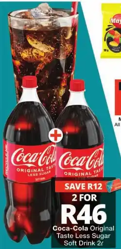 Checkers Coca-Cola Original Taste Less Sugar Soft Drink offer
