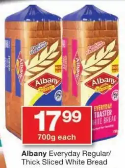 Checkers Albany Everyday Regular/Thick Sliced White Bread offer