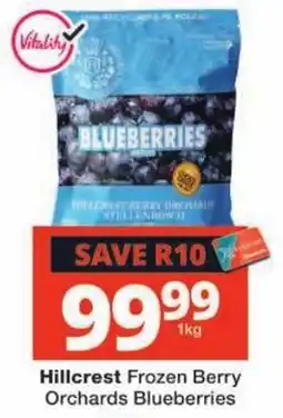 Checkers Hillcrest Frozen Berry Orchards Blueberries offer