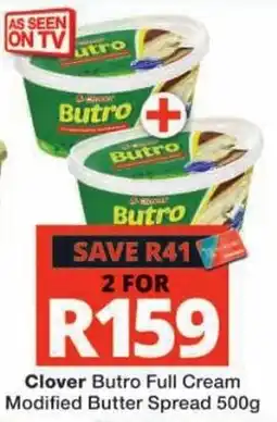 Checkers Clover Butro Full Cream Modified Butter Spread offer