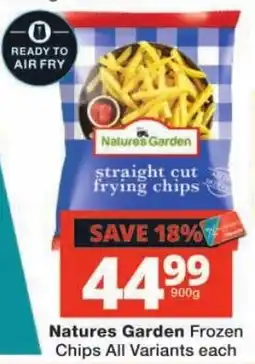 Checkers Natures Garden Frozen Chips offer