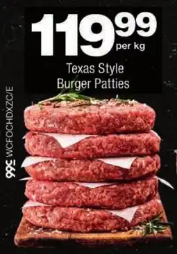 Checkers Texas Style Burger Patties offer