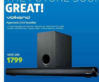 Incredible Connection Volkano - Hypersonic 2.1ch Soundbar offer