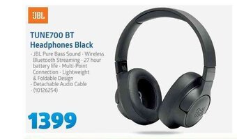 Incredible Connection JBL - TUNE700 BT Headphones Black offer