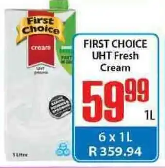 First Choice UHT Fresh Cream 1L