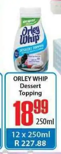 Elite Cash & Carry Orley Whip Dessert Topping 250ml offer