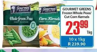 Elite Cash & Carry Gourmet Green Frozen Whole Peas/Cut Corn Kernels 1kg offer