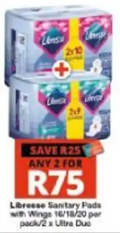 Checkers Hyper Libresse Sanitary Pads with Wings offer