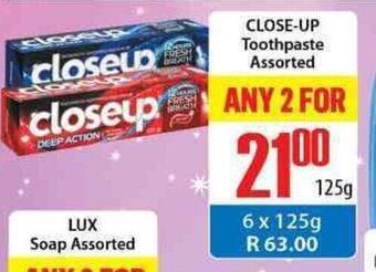 Close-Up Toothpaste Assorted 125g