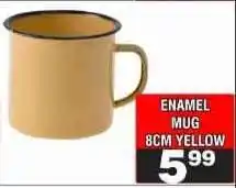 Advance Cash n Carry ENAMEL MUG 8CM YELLOW offer
