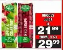 Advance Cash n Carry RHODES JUICE 1L offer