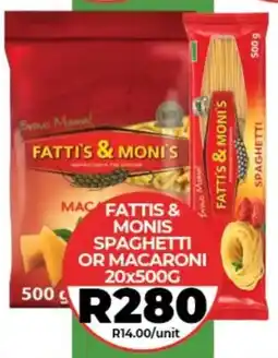 1UP Fatti's & Moni's Spaghetti or Macaroni offer