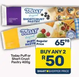 Pick n Pay Today Puff or Short Crust Pastry 400g offer