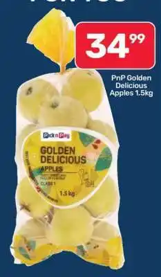 Pick n Pay PnP Golden Delicious Apples 1.5kg offer