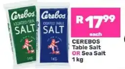 Game CEREBOS Table Salt OR Sea Salt offer