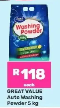 Game Great Value Auto Washing Powder 5 kg offer