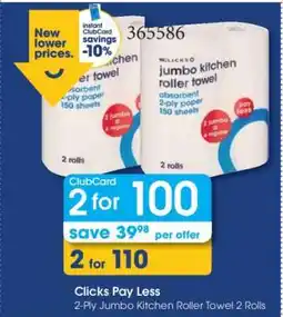 Clicks Clicks Pay Less offer