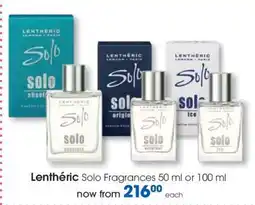 Clicks Lenthéric Solo Fragrances 50 ml or 100 ml offer