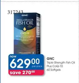 Clicks GNC Triple Strength Fish Oil Plus CoQ-10 offer