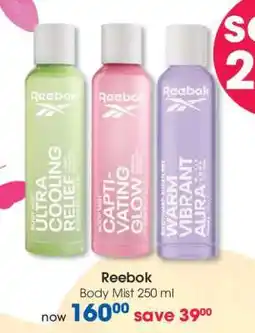 Clicks Reebok Body Mist 250 ml offer