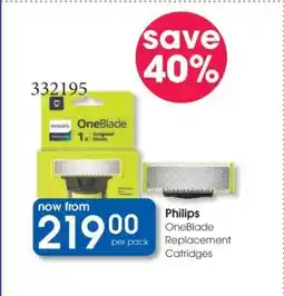 Clicks Philips OneBlade Replacement Cartridges offer
