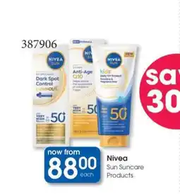 Clicks Nivea Sun Suncare Products offer