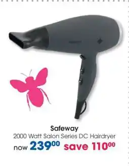 Clicks Safeway 2000 Watt Salon Series DC Hairdryer offer