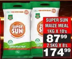 Advance Cash n Carry Super Sun Maize Meal 2.5kg x 8's offer