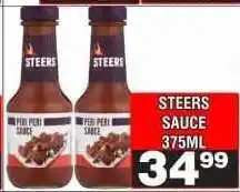Advance Cash n Carry STEERS SAUCE 375ML offer