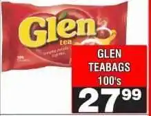 Advance Cash n Carry GLEN TEABAGS 100's offer