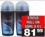 Advance Cash n Carry STATUS ROLL ON 50ML X 6's offer