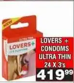 Advance Cash n Carry LOVERS + CONDOMS ULTRA THIN offer
