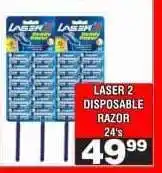 Advance Cash n Carry LASER 2 DISPOSABLE RAZOR 24's offer