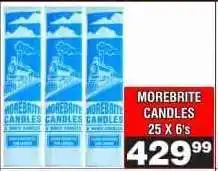 Advance Cash n Carry MOREBRITE CANDLES offer