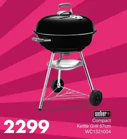 Save Hyper Weber Compact Kettle Grill 57cm offer