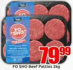 Three Star Cash and Carry FO SHO Beef Patties offer