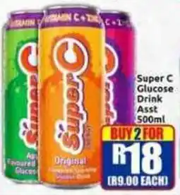 Three Star Cash and Carry Super C Glucose Drink Assorted offer