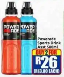 Three Star Cash and Carry Powerade Sports Drink Assorted offer