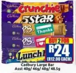 Three Star Cash and Carry Cadbury Crunchie 5 Star P.S. Thanks Lunch! offer