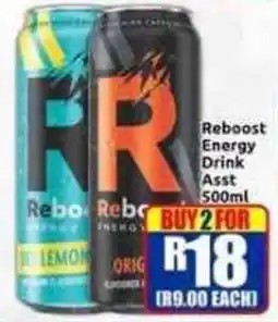 Three Star Cash and Carry Reboost Energy Drink offer