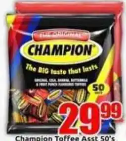 Three Star Cash and Carry Champion Toffee Assorted offer