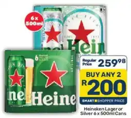 Pick n Pay Liquor Heineken Lager or Silver offer