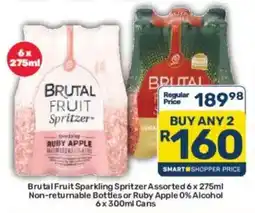 Pick n Pay Liquor Brutal Fruit Sparkling Spritzer Assorted offer