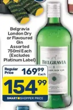 Pick n Pay Liquor Belgravia London Dry Gin Assorted offer
