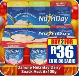 Three Star Cash and Carry Danone Nutriday Dairy Snack Assorted offer