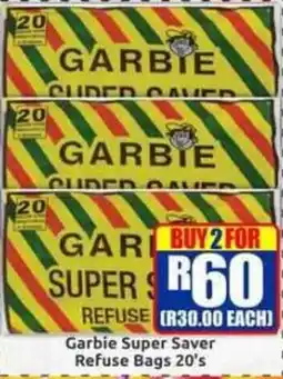 Three Star Cash and Carry Garbie Super Saver Refuse Bags offer