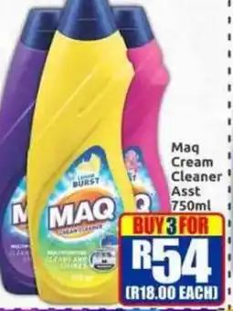 Three Star Cash and Carry Maq Cream Cleaner Assorted offer